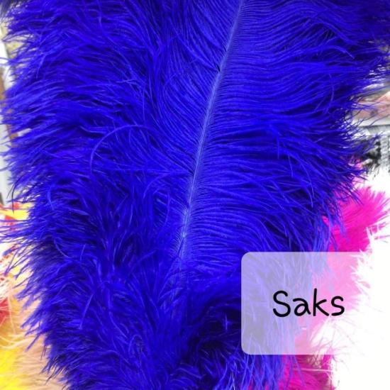 Sax Blue Ostrich Feather
